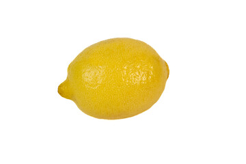 Fresh whole lemon on clean white. Perfect for citrus branding, food packaging, detox, or natural product visuals. High quality photo