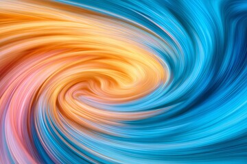 Vibrant swirling vortex motion creates an abstract background of contrasting warm and cool tones