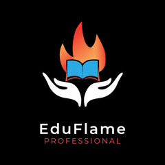 Edu Flame Logo design