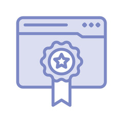 Website Ranking duotone line icon , vector, pixel perfect, illustrator file 
