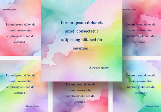 Watercolor Quote Banners