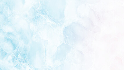 Obraz premium abstract marble texture in cool tones of blue and white resembling the fluid flow of water or cracked ice Ideal for product packaging Blue sky with white cloud. Blue background