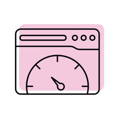 Page Speed color shadow thinline icon , vector, pixel perfect, illustrator file 
 