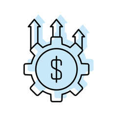 Productivity color shadow thinline icon , vector, pixel perfect, illustrator file 
 