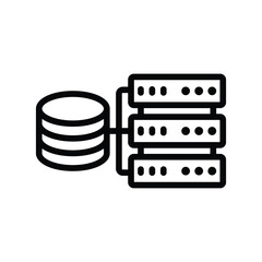 Data Server line icon , vector, pixel perfect, illustrator file 
