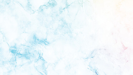 abstract marble texture in cool tones of blue and white resembling the fluid flow of water or cracked ice Ideal for product packaging Blue sky with white cloud. Blue background