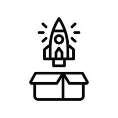 Product Launch line icon , vector, pixel perfect, illustrator file 
