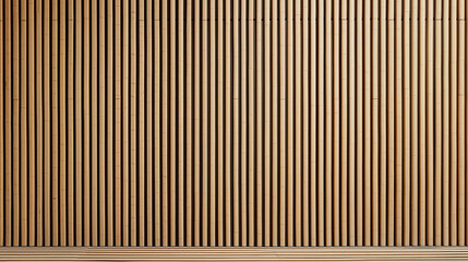 Minimalist bamboo wall with vertical slats smooth texture eco friendly design warm beige color modern interior natural material sustainable architecture calm atmosphere