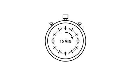 stopwatch isolated on white