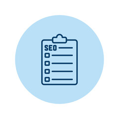 SEO Checklist color circle icon , vector, pixel perfect, illustrator file 

