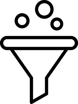 Funel Icon Vector Stock Illustration
