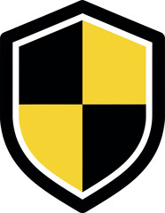 Fototapeta premium Crash test safety shield emblem Vector