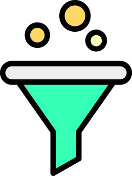 Funel Icon Vector Stock Illustration
