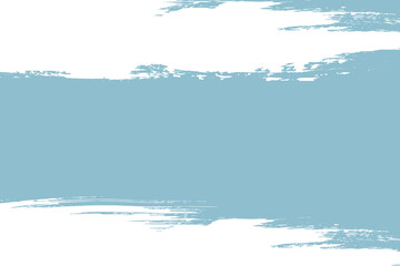 Blue and White Brush Stroke Background. Grunge bold brush stroke banner. Abstract paint texture banner with space for text and white smudge for presentations, cover, ad, website, poster, card