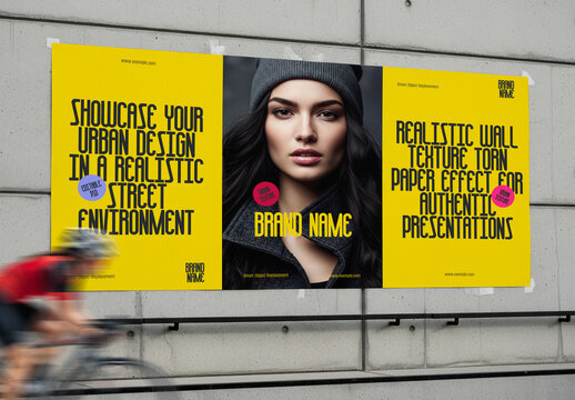 Street Poster Mockup Template