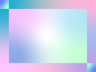 Pastel Gradient Frame Vector Background with Soft Colors