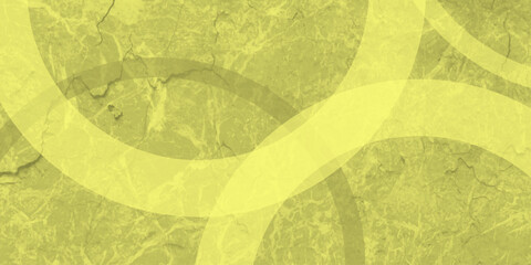Obraz premium Yellow abstract background with white circle rings in faded distressed vintage grunge texture design. High resolution textured pattern. Abstract modern background design concept for template banner. 