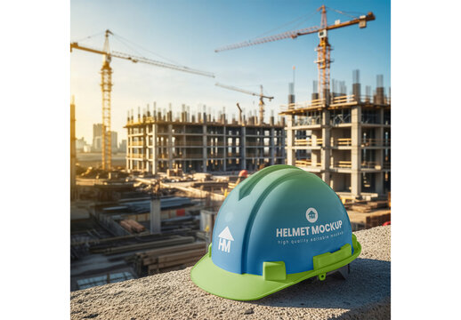 Construction Helmet Mockup