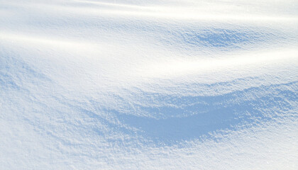 Whispers of Winter: A serene expanse of untouched snow undulates under a clear, bright sky, telling a tale of nature's purity. 