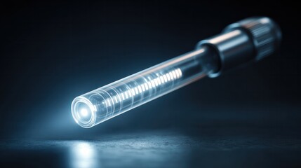 Clinical precision instrument illuminating innovation in sterile laboratory environment for advanced scientific research