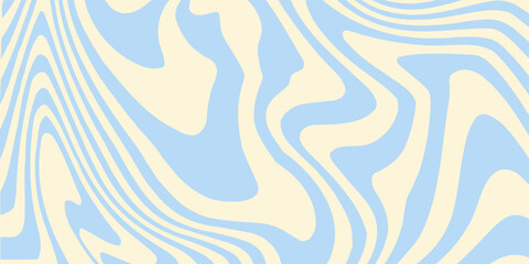 Abstract horizontal background with colorful waves. Modern trendy design in Vector Illustration