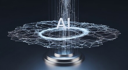 Artificial Intelligence Network Data Flow Concept