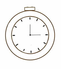 clock icon vector illustration