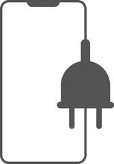 Ringing phone simple icon set. Smartphone ringing. Phone sign. Vector smartphone mockup with blank white screen in realistic, clay, line style. mobile phone mockup front view. vector illustration