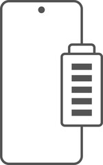 Ringing phone simple icon set. Smartphone ringing. Phone sign. Vector smartphone mockup with blank white screen in realistic, clay, line style. mobile phone mockup front view. vector illustration