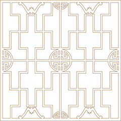 sketch vector illustration silhouette design decoration ornament decorative pattern background classic vintage ethnic traditional retro full of carvings 