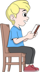 Boy Studying and Preparing for School Exam