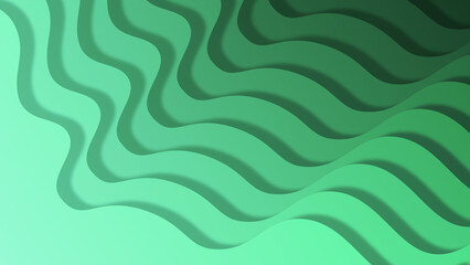 湾曲した段差の連続