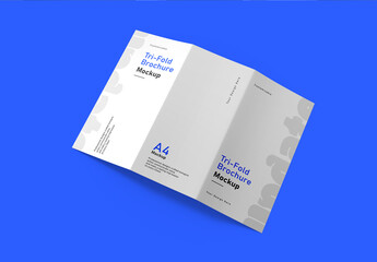 Tri-Fold Brochure Mockup Template