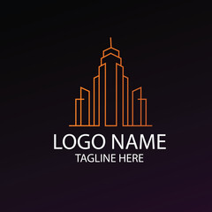 Fototapeta premium House and Building Logo for Real Estate Company