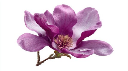 Obraz premium Purple magnolia flower, Magnolia felix isolated on white background, with clipping path