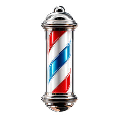 a barber pole on transparent background PNG