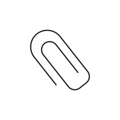 Obraz premium File Document Paperclip Link Line Icon