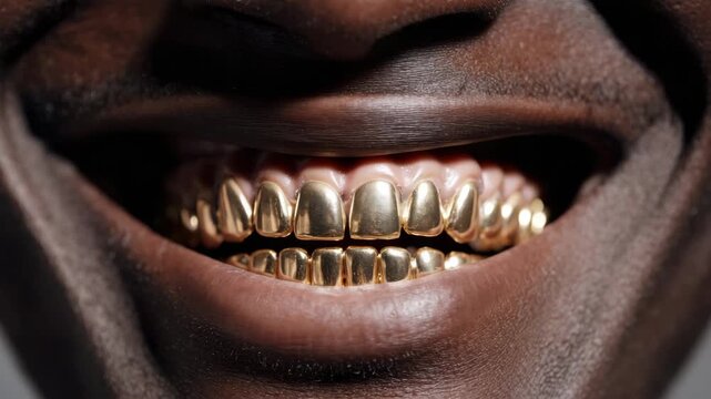 Golden smiles showcase unique dental artistry for expressive style and personal identity through shining accessories