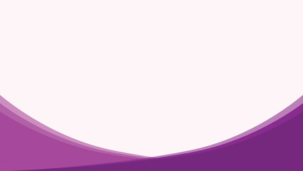 Clean abstract vector background. Features organic curved shapes at the bottom in vibrant purple/magenta tones. Wide copy space above. Ideal for beauty, wellness, or fashion design.
