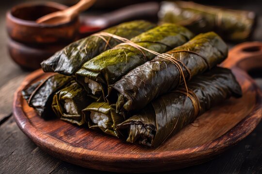 Filipino Rice Cake: Suman sa Ibos, Traditional Sticky Rice Dish Wrapped in Buli Leaves