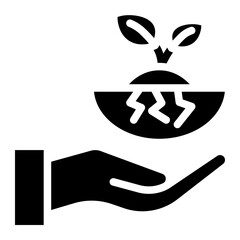 Roi  icon glyph style vector illustration