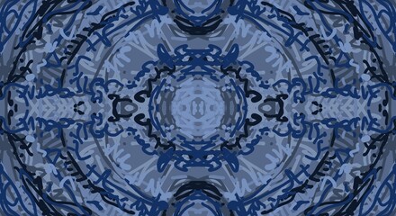 Abstract image for printing. Picture for modern interiors. The picture is painted by hand on a tablet. © neurostructure