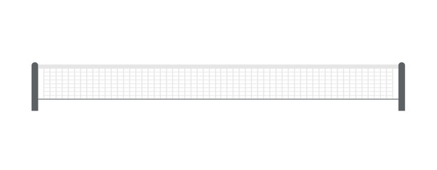 Tennis net isolated on white background. Tennis sport concept. Vector stock