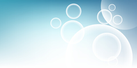 Abstract light blue gradient background and bokeh effect. Blurred water backdrop. Vector illustration design art water nice good efect