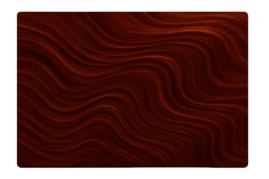 Dark mahogany wood texture creating a luxurious wavy pattern, elegant abstract background with transparent border - Powered by Adobe