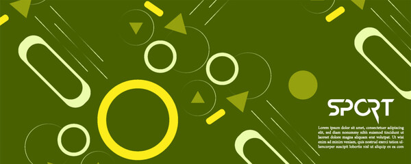 Green geometric background vector design. Abstract composition with shapes. suit for bussines, banners, EPS10