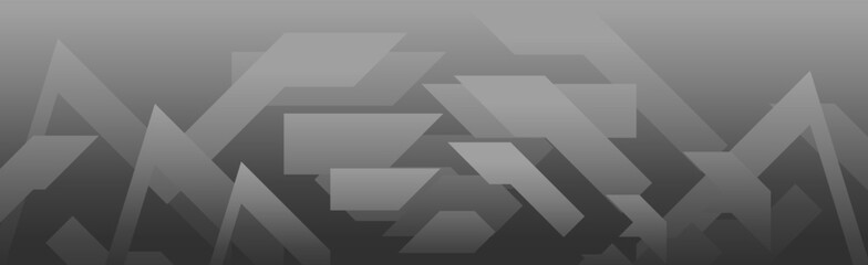 Abstract Geometric Shapes Background with Gradient Grey Tones, Layered Angles, and Modern Design