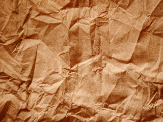 crumpled brown paper