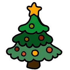 decorated christmas tree