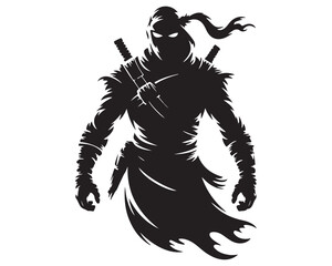 Fototapeta premium vector illustration of a man with sword